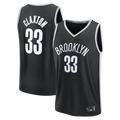 Ldoa B.Nets #33 Nic Claxton  Black Fast Break Replica Jerseys - Icon Edition