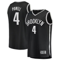 Ldoa B.Nets #4 Drake Powell Black Fast Break Replica Jerseys - Icon Edition