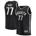 Ldoa B.Nets #77 Ben Saraf  Black Fast Break Replica Jerseys - Icon Edition