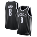Ldoa B.Nets #8 Egor D?min Black Swingman Jerseys - Icon Edition