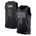 Ldoa B.Nets #8 Egor D?min  Black Swingman Jerseys - Statement Edition