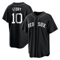 Ldoa B.Red Sox #10 Trevor Story Player Black Home Game Stitched Jerseys