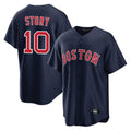 Ldoa B.Red Sox #10 Trevor Story Player Navy Home Game Stitched Jerseys