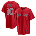 Ldoa B.Red Sox #10 Trevor Story Player Red Home Game Stitched Jerseys