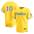 Ldoa B.Red Sox #10 Trevor Story Player Yellow Limited Home Game Stitched Jerseys