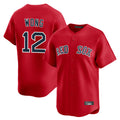 Ldoa B.Red Sox #12 Connor Wong Player Red Limited Home Game Stitched Jerseys