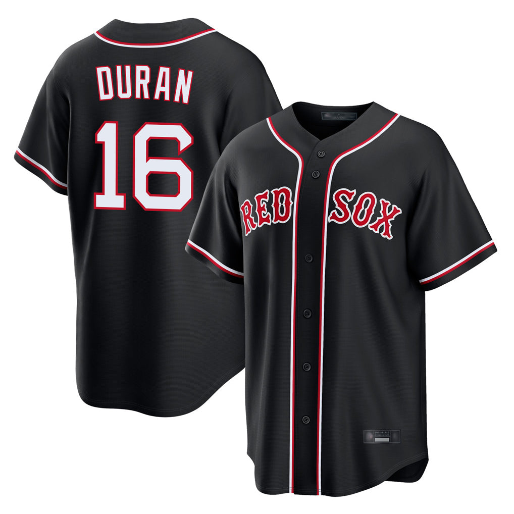Ldoa B.Red Sox #16 Jarren Duran Player Black Out Home Game Stitched Jerseys
