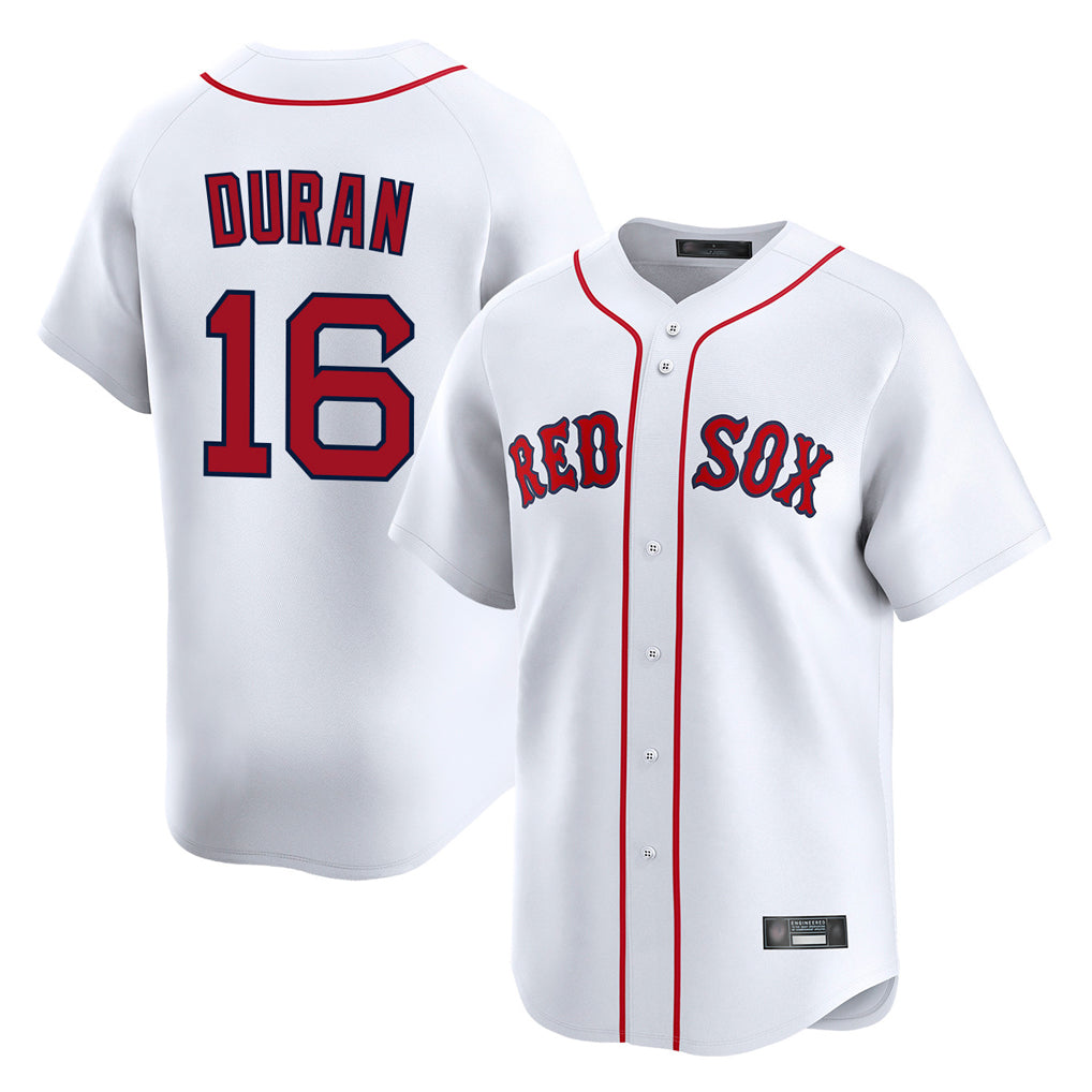 Ldoa B.Red Sox #16 Jarren Duran Player White Limited Home Game Stitched Jersey