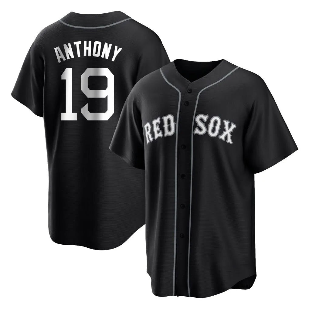 Ldoa B.Red Sox #19 Roman Anthony Player Black Home Game Stitched Jerseys