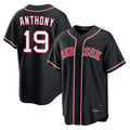 Ldoa B.Red Sox #19 Roman Anthony Player Black Out Home Game Stitched Jerseys