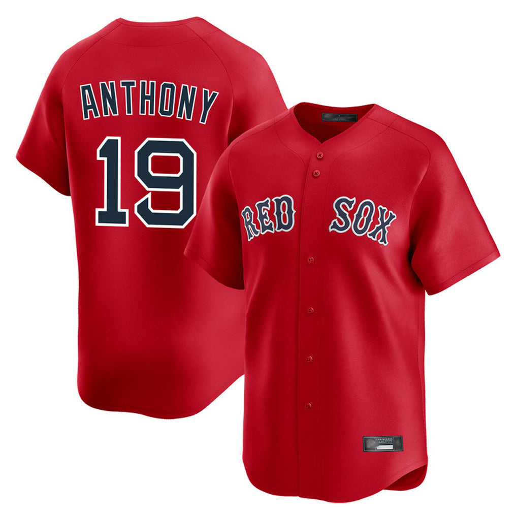 Ldoa B.Red Sox #19 Roman Anthony Player Red Limited Home Game Stitched Jerseys