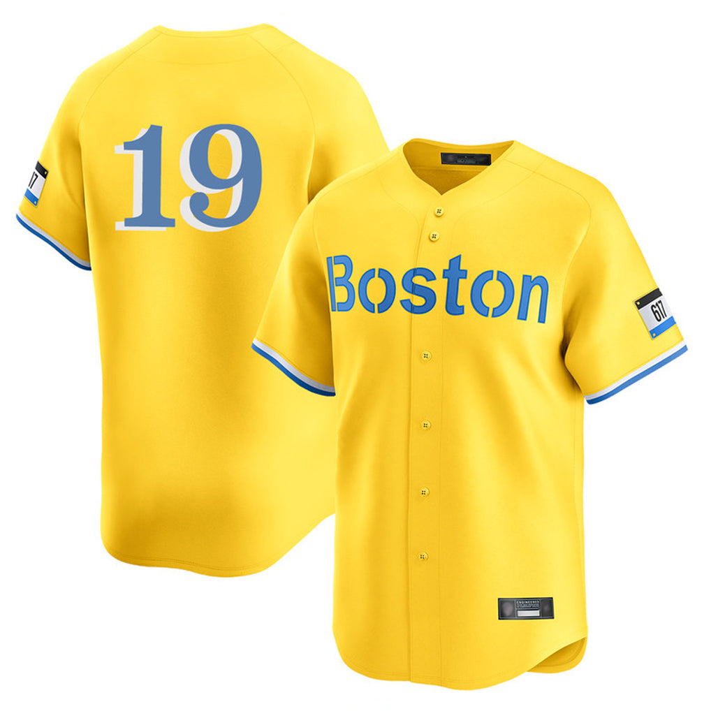 Ldoa B.Red Sox #19 Roman Anthony Player Yellow Limited Home Game Stitched Jerseys