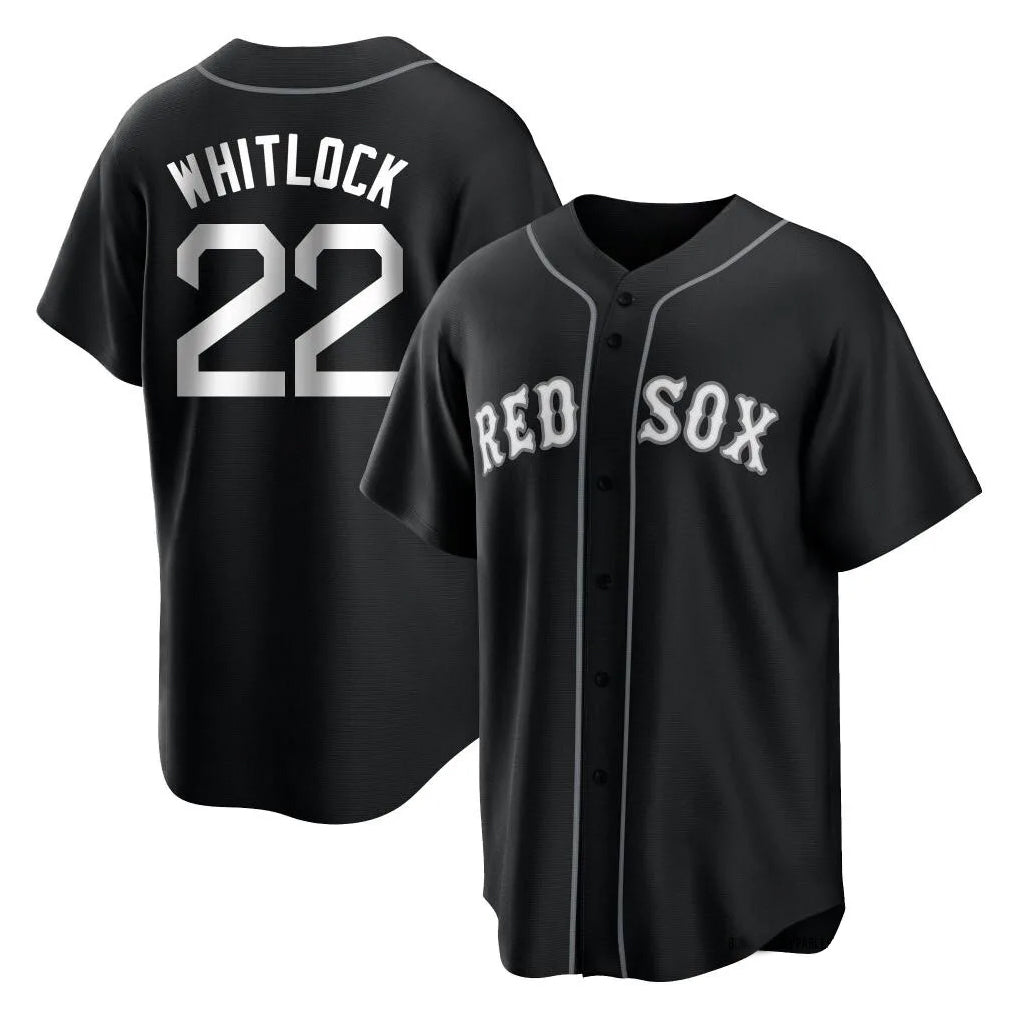 Ldoa B.Red Sox #22 Garrett Whitlock Player Black Home Game Stitched Jerseys