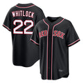 Ldoa B.Red Sox #22 Garrett Whitlock Player Black Out Home Game Stitched Jerseys