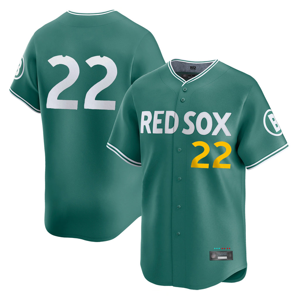 Ldoa B.Red Sox #22 Garrett Whitlock Player Green City Connect Limited Home Game Stitched Jerseys