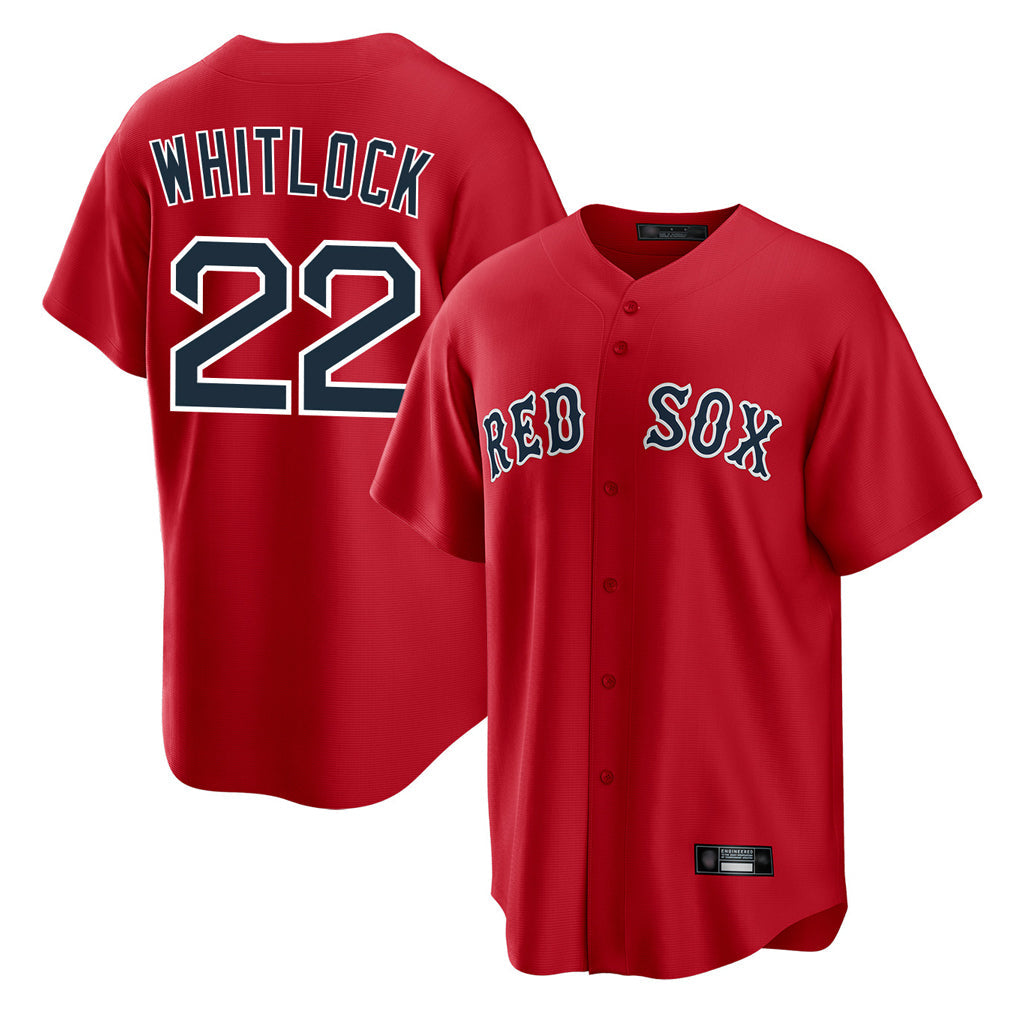 Ldoa B.Red Sox #22 Garrett Whitlock Player Red Home Game Stitched Jerseys