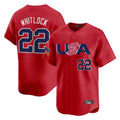 Ldoa B.Red Sox #22 Garrett Whitlock Player Red USA World Classic Home Game Stitched Jerseys