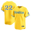 Ldoa B.Red Sox #22 Garrett Whitlock Player Yellow Limited Home Game Stitched Jerseys