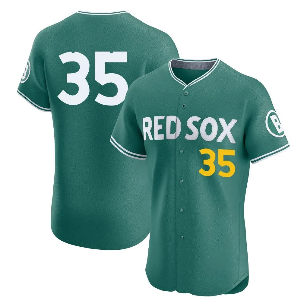 Ldoa B.Red Sox #35 Garrett Crochet Player Green City Connect Limited Elite Home Game Stitched Jerseys
