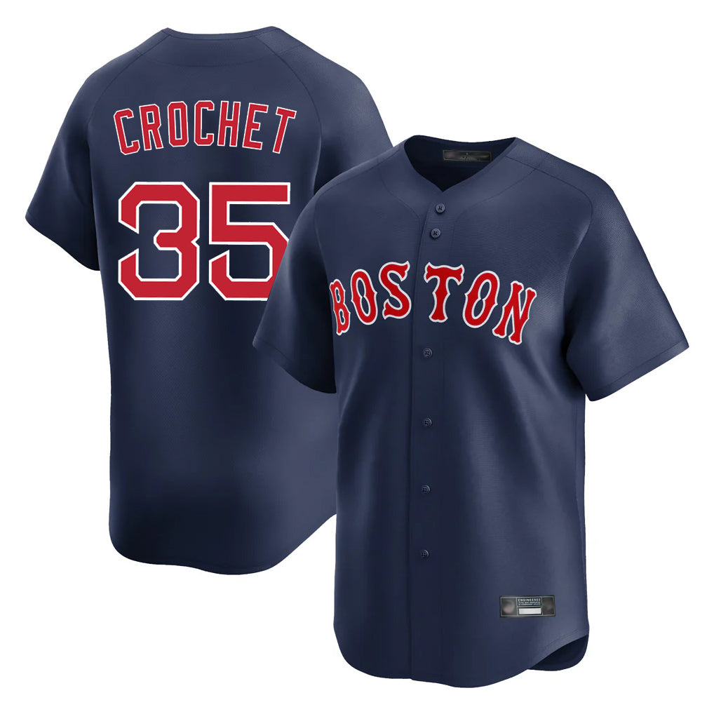 Ldoa B.Red Sox #35 Garrett Crochet Player Navy Limited Home Game Stitched Jerseys
