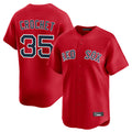 Ldoa B.Red Sox #35 Garrett Crochet Player Red Limited Home Game Stitched Jerseys