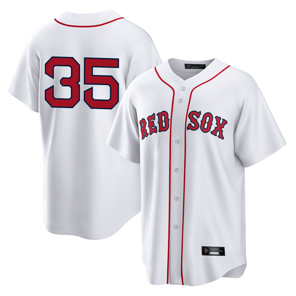 Ldoa B.Red Sox #35 Garrett Crochet Player White Home Game Stitched Jerseys
