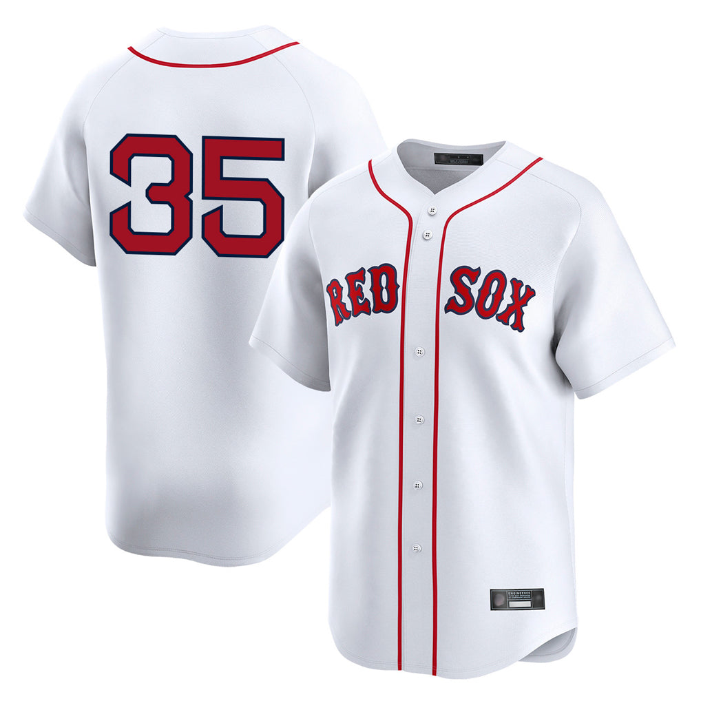 Ldoa B.Red Sox #35 Garrett Crochet Player White Limited Home Game Stitched Jerseys