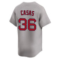 Ldoa B.Red Sox #36 Triston Casas Player Gray Road Limited Home Game Stitched Jerseys