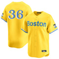 Ldoa B.Red Sox #36 Triston Casas Player Yellow Limited Home Game Stitched Jersey