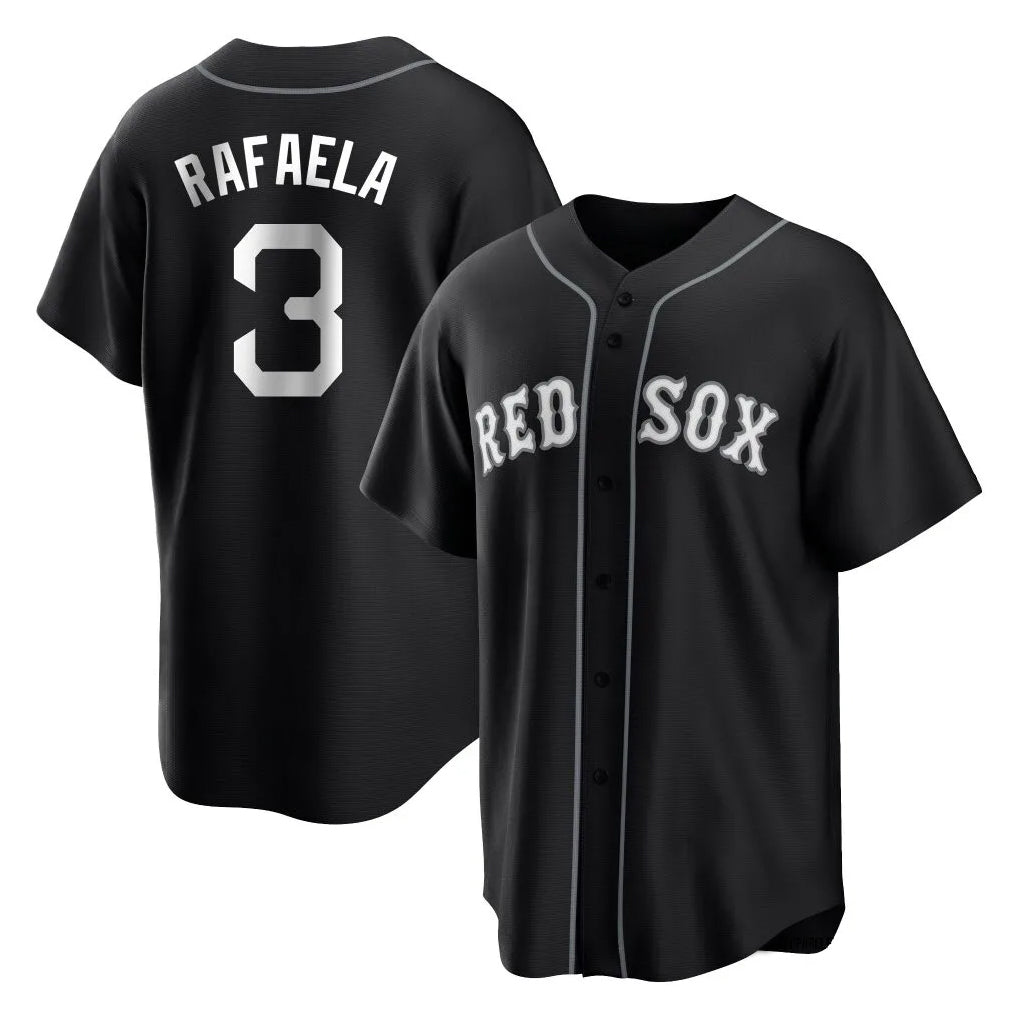 Ldoa B.Red Sox #3 Ceddanne Rafaela Player Black Home Game Stitched Jerseys