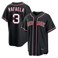 Ldoa B.Red Sox #3 Ceddanne Rafaela Player Black Out Home Game Stitched Jerseys