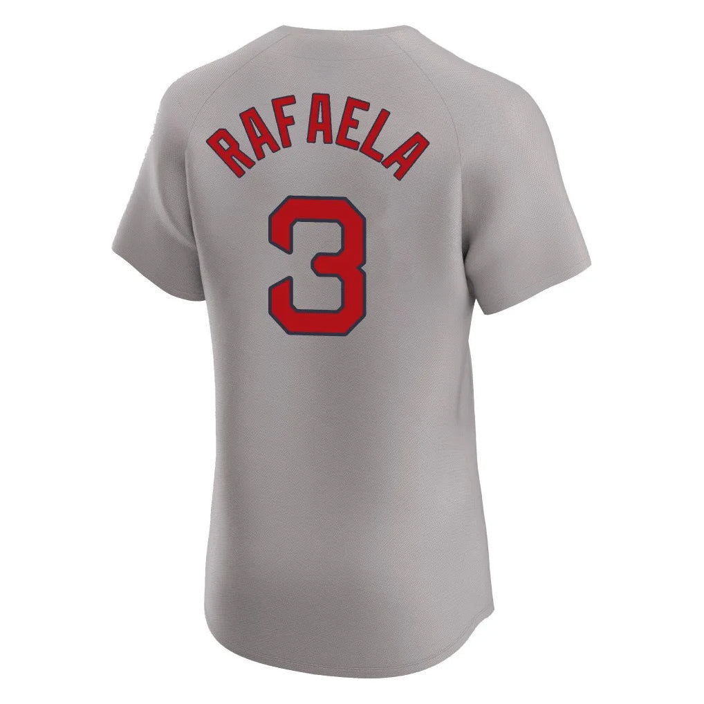 Ldoa B.Red Sox #3 Ceddanne Rafaela Player Gray Road Limited Elite Home Game Stitched Jerseys
