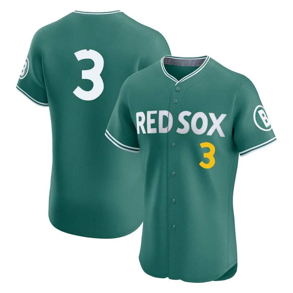 Ldoa B.Red Sox #3 Ceddanne Rafaela Player Green City Connect Limited Elite Home Game Stitched Jersey