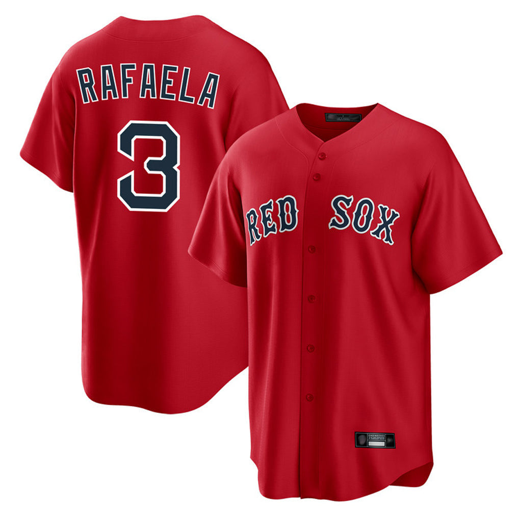 Ldoa B.Red Sox #3 Ceddanne Rafaela Player Red Home Game Stitched Jersey