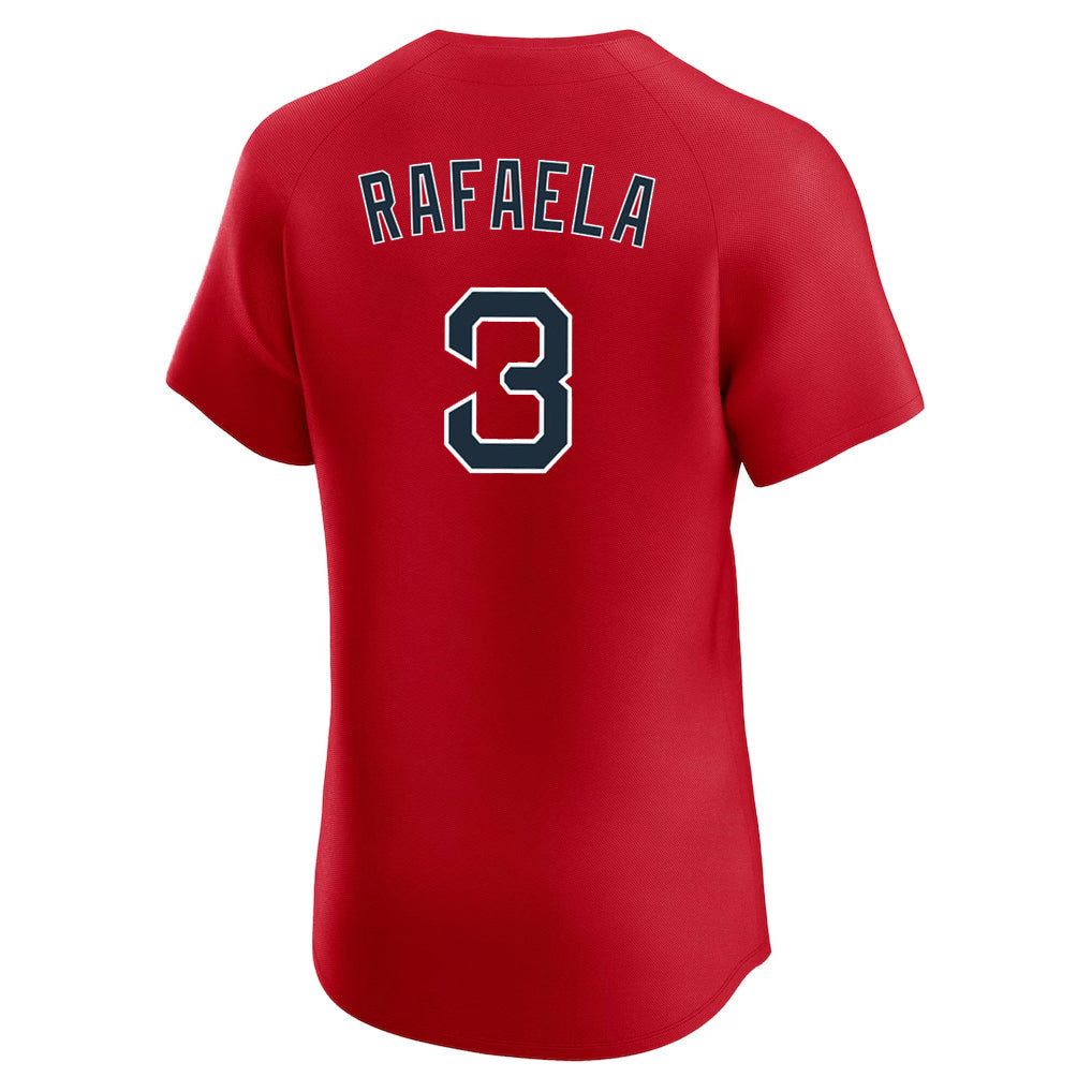 Ldoa B.Red Sox #3 Ceddanne Rafaela Player Red Limited Elite Home Game Stitched Jerseys