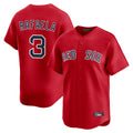Ldoa B.Red Sox #3 Ceddanne Rafaela Player Red Limited Home Game Stitched Jersey