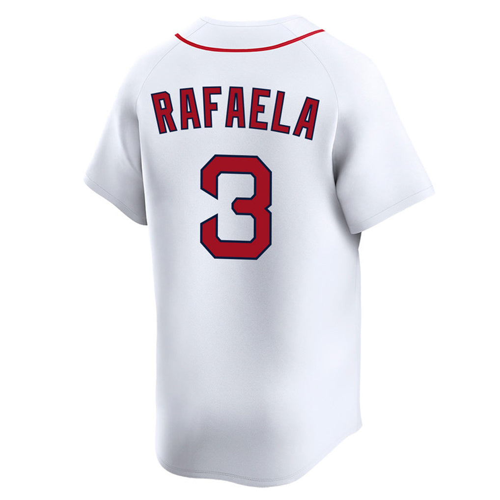 Ldoa B.Red Sox #3 Ceddanne Rafaela Player White Limited Home Game Stitched Jerseys