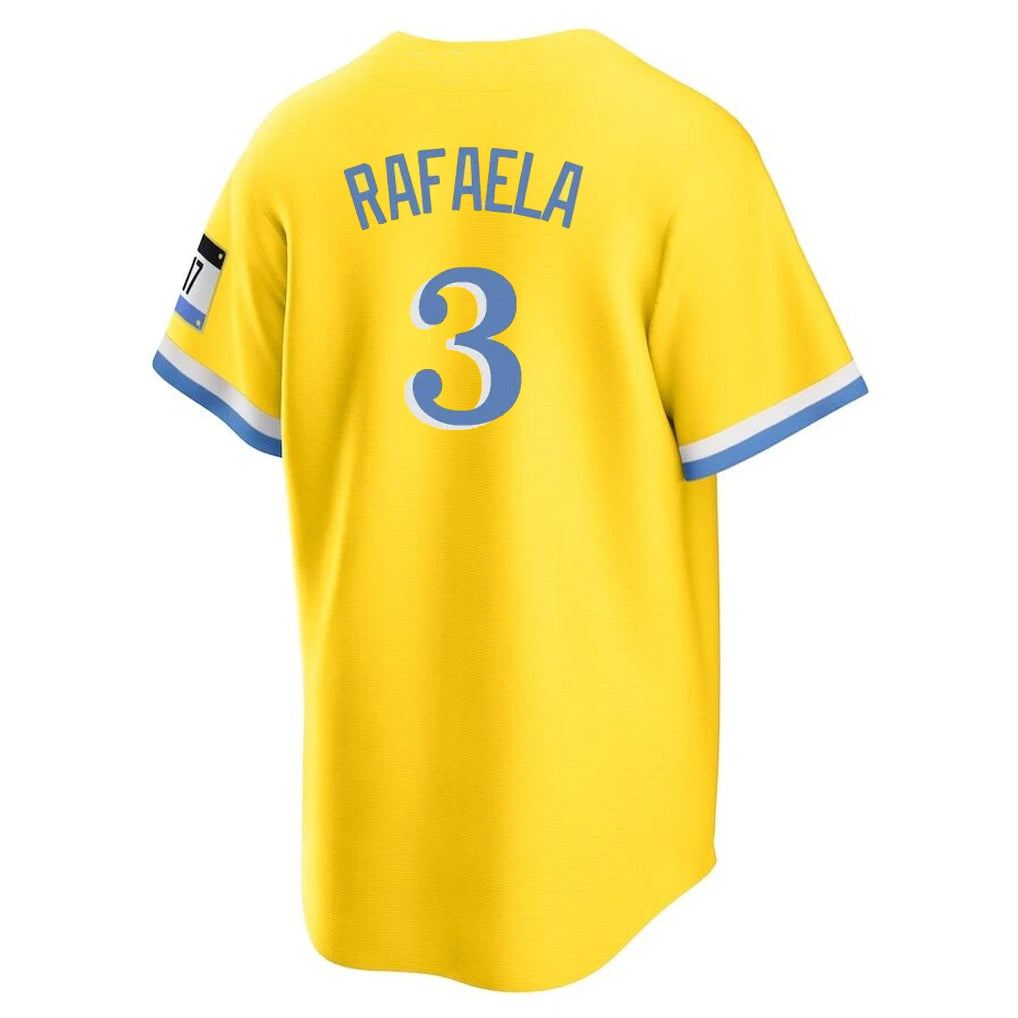 Ldoa B.Red Sox #3 Ceddanne Rafaela Player Yellow Home Game Stitched Jerseys