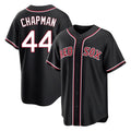 Ldoa B.Red Sox #44 Aroldis Chapman Player Black Out Home Game Stitched Jerseys