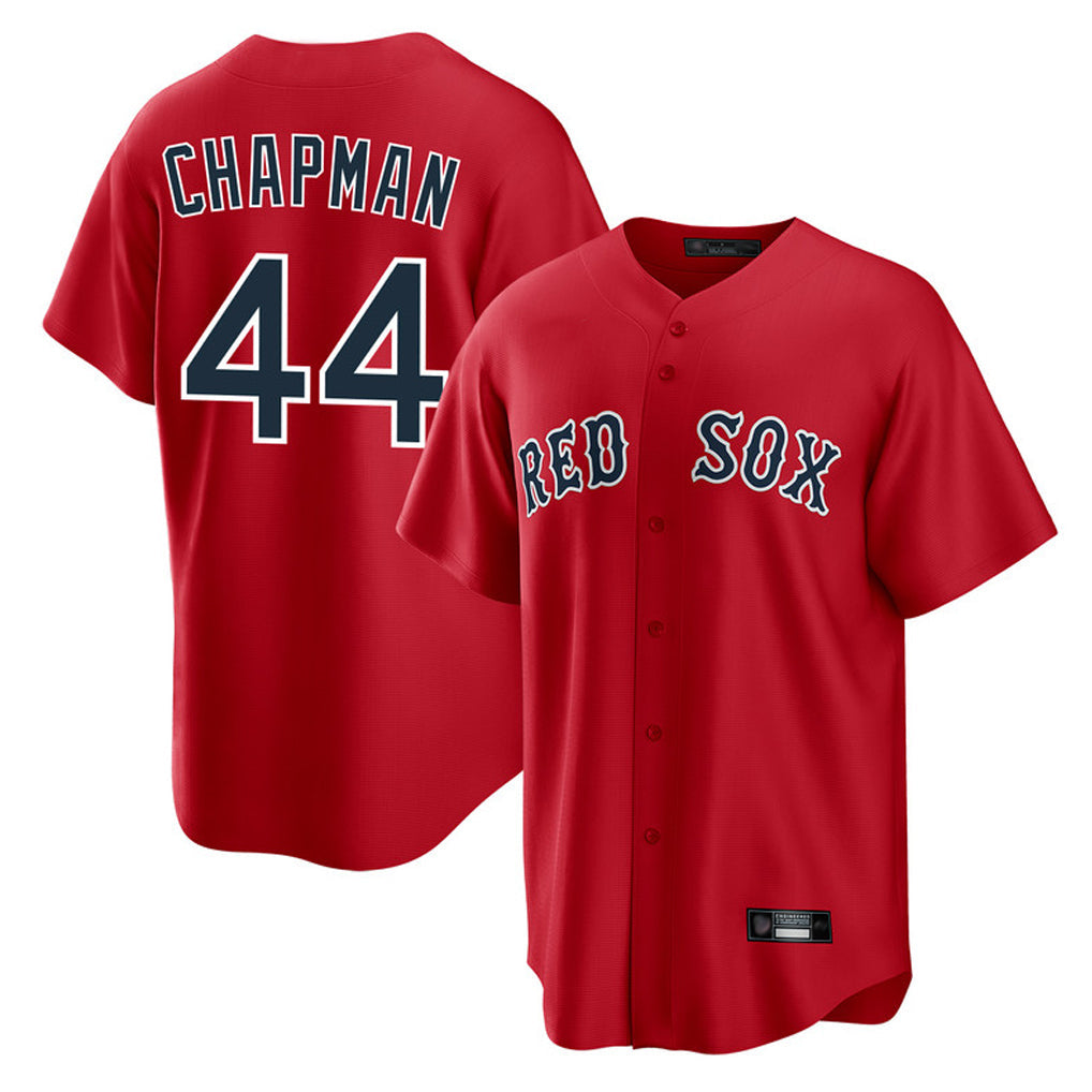 Ldoa B.Red Sox #44 Aroldis Chapman Player Red Home Game Stitched Jerseys
