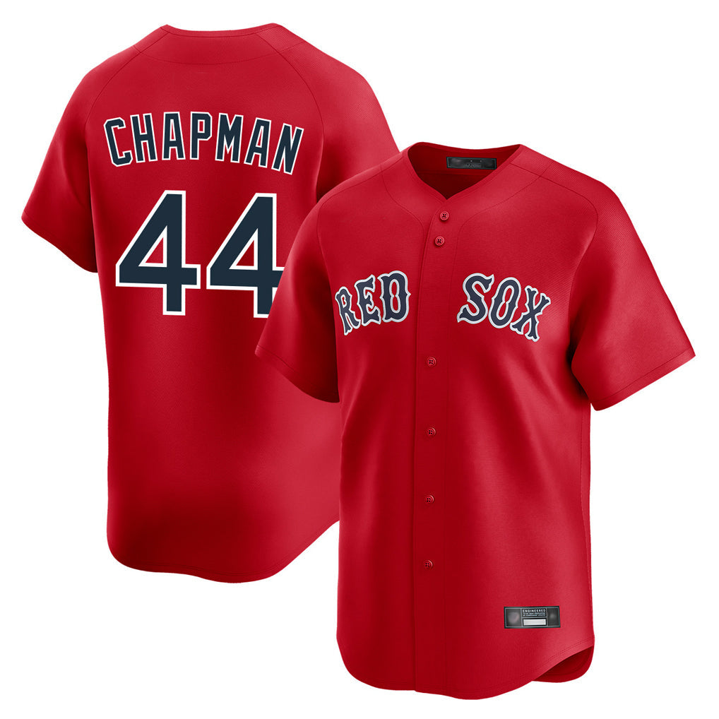 Ldoa B.Red Sox #44 Aroldis Chapman Player Red Limited Home Game Stitched Jerseys