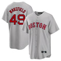 Ldoa B.Red Sox #49 Tim Wakefield Player Gray Road Home Game Stitched Jerseys