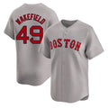 Ldoa B.Red Sox #49 Tim Wakefield Player Gray Road Limited Home Game Stitched Jerseys