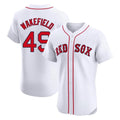 Ldoa B.Red Sox #49 Tim Wakefield Player White Limited Elite Home Game Stitched Jerseys