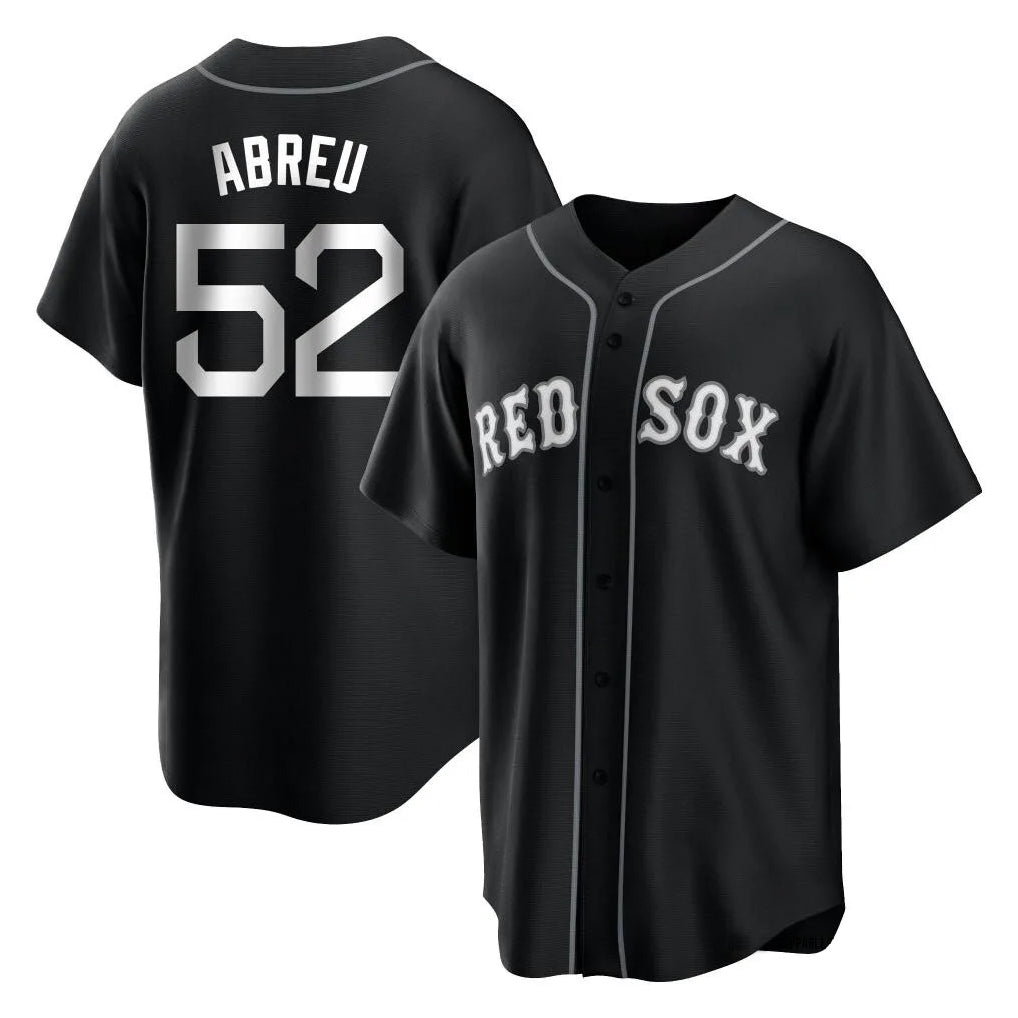 Ldoa B.Red Sox #52 Wilyer Abreu Player Black Home Game Stitched Jerseys