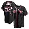 Ldoa B.Red Sox #52 Wilyer Abreu Player Black Out Home Game Stitched Jerseys
