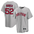 Ldoa B.Red Sox #52 Wilyer Abreu Player Gray Road Home Game Stitched Jerseys