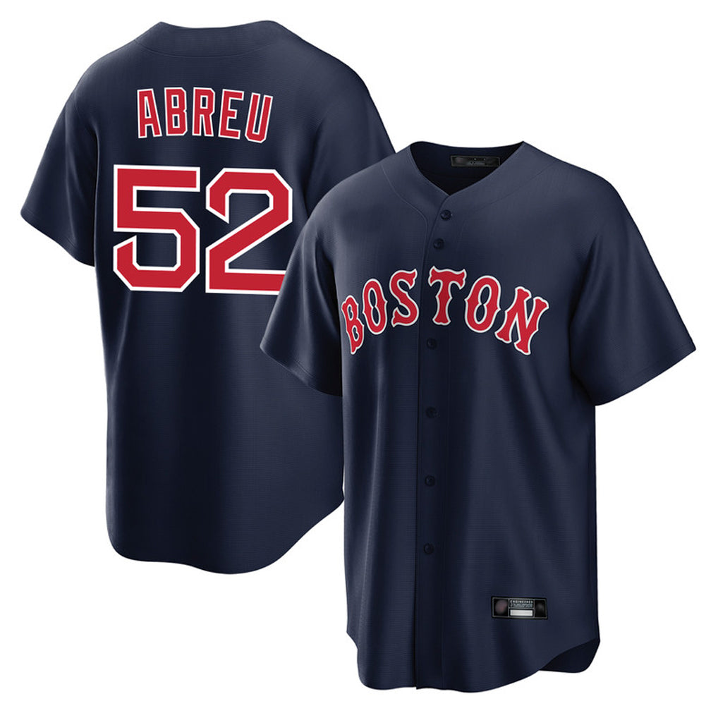 Ldoa B.Red Sox #52 Wilyer Abreu Player Navy Home Game Stitched Jerseys