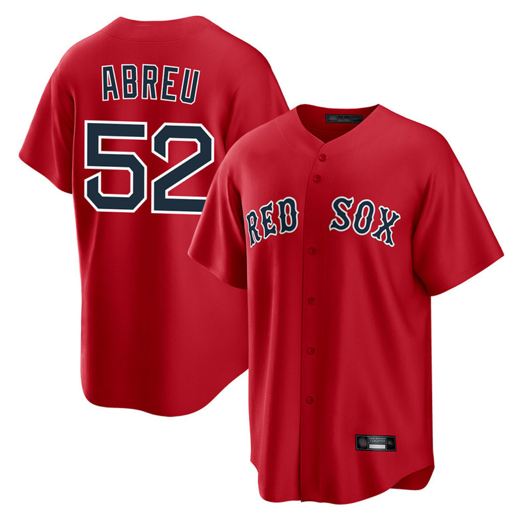Ldoa B.Red Sox #52 Wilyer Abreu Player Red Home Game Stitched Jerseys