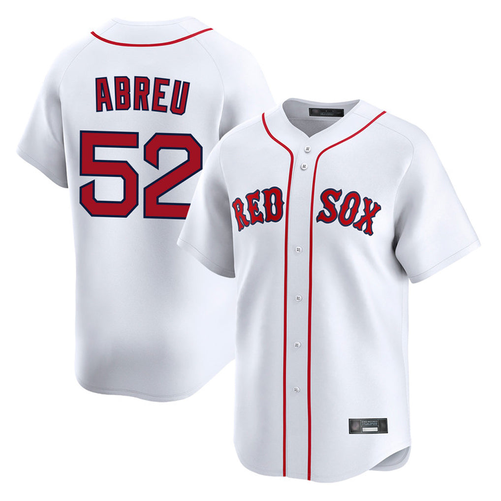 Ldoa B.Red Sox #52 Wilyer Abreu Player White Limited Home Game Stitched Jerseys